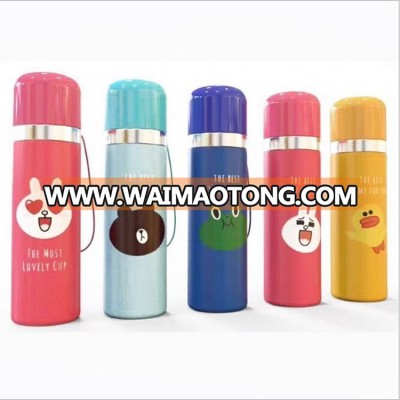 500ml vacuum flask thermal vacuum flask thermos insulated stainless steel cartoon logo