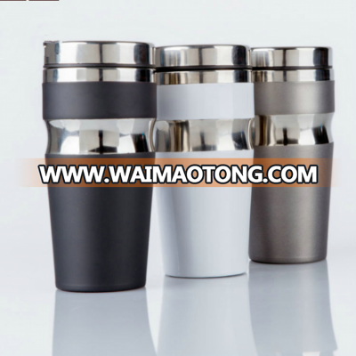 Eco-friendly 450ml double wall stainless steel vacuum insulated stainless steel travel thermo mug