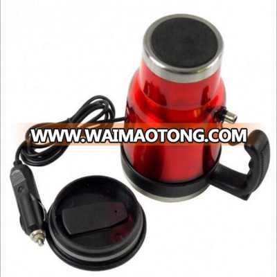 Metal electric travel mug 12V heated auto mug China wholesale