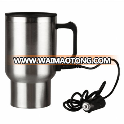 2017 Fashion stainless steel electric travel mug 12V usb