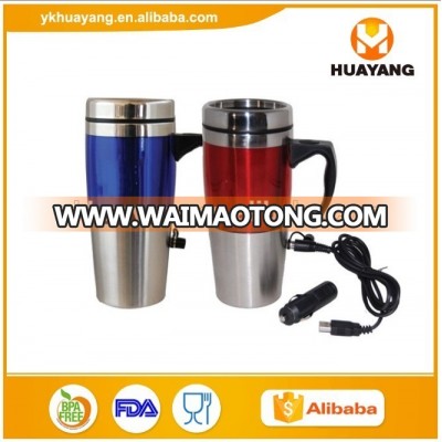 USB electric heating mug for cars steel travel mug