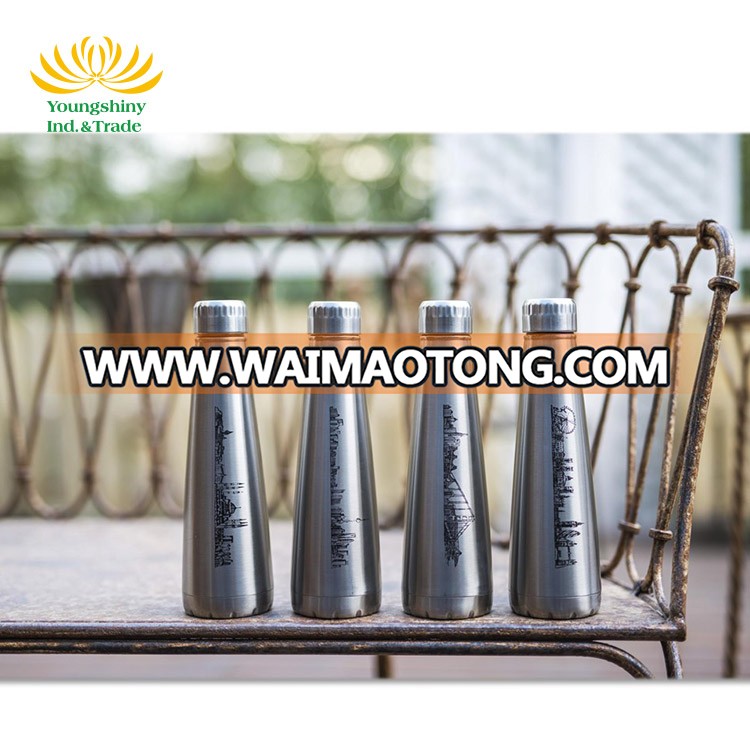 High quality 350ml metal vacuum stainless steel insulated copper bottle